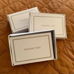 67 New Thank You Cards Wedding Carlton Thanks Note White Gold Baby Shower